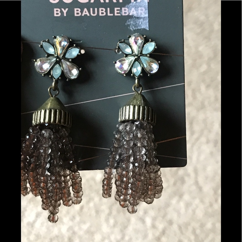 Sugar fix bauble bar bead tassel earrings NEW! $12